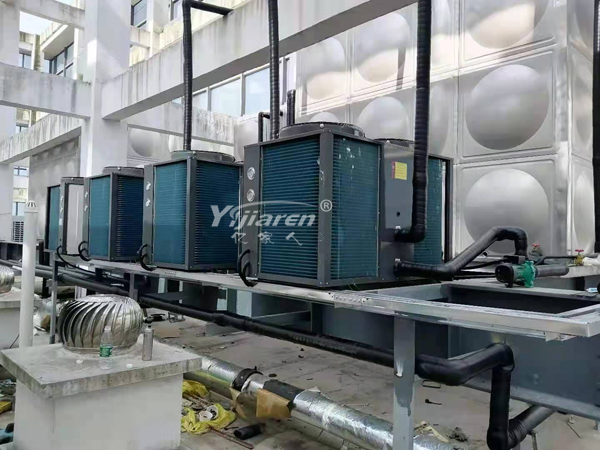 合肥藝龍國際酒店安裝空氣源熱泵熱水工程