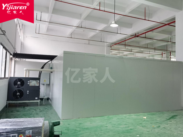 億家人空氣能烘干機在木業TVOC處理房中的應用