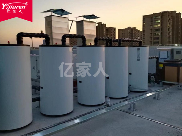 蕪湖南陵縣醫院空氣源閉式承壓熱泵熱水系統竣工