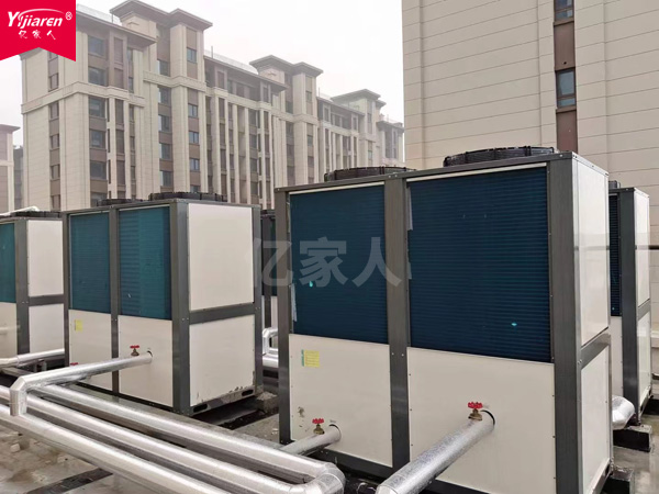 浙江慈溪某連鎖酒店46噸空氣能熱水器系統竣工