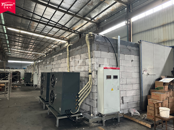 熱泵烘干機新技術用于塊狀蜂窩活性炭烘干房