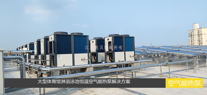 大型體育館淋浴泳池恒溫空氣能熱泵解決方案