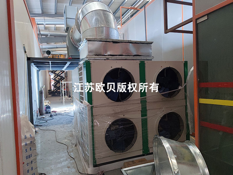 60-80℃的鋼管噴涂熱固化空氣能熱泵系統